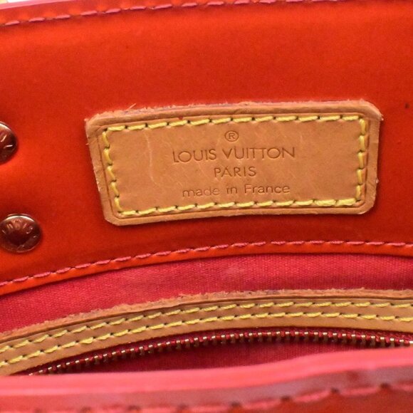 LOUIS VUITTON Read PM Hand Bag Monogram Vernis Patent Leather Red M91088 31YH134 - Picture 13 of 15